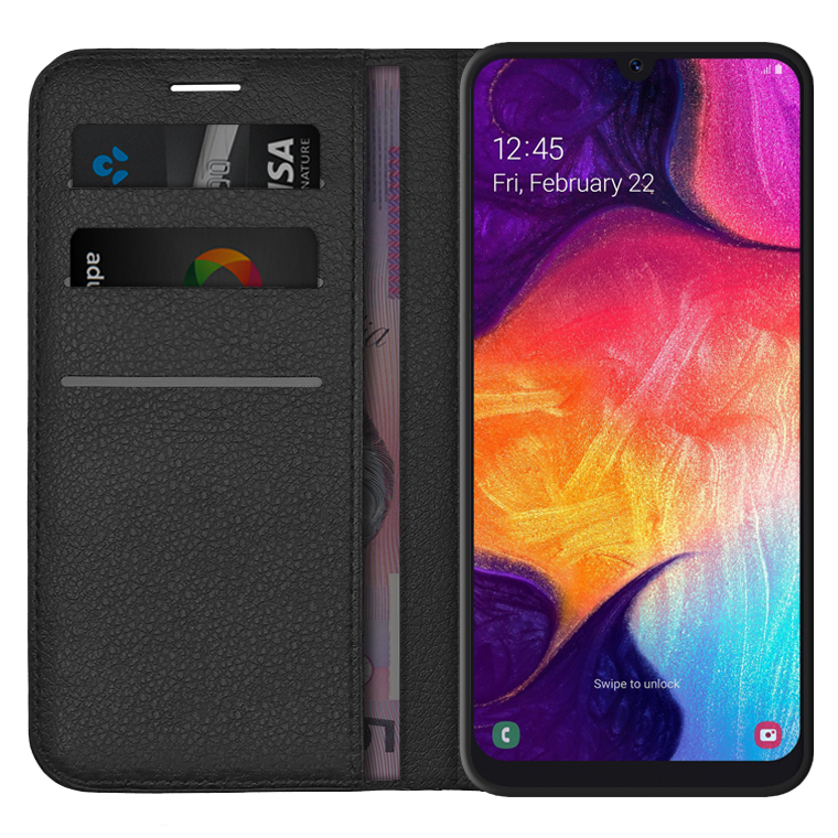 Leather Case for Samsung Galaxy A50 Flip Cover fit for Samsung Galaxy A50 Business Gifts with Waterproof-case Bags 